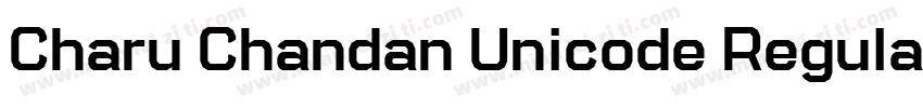 Charu Chandan Unicode Regular字体转换